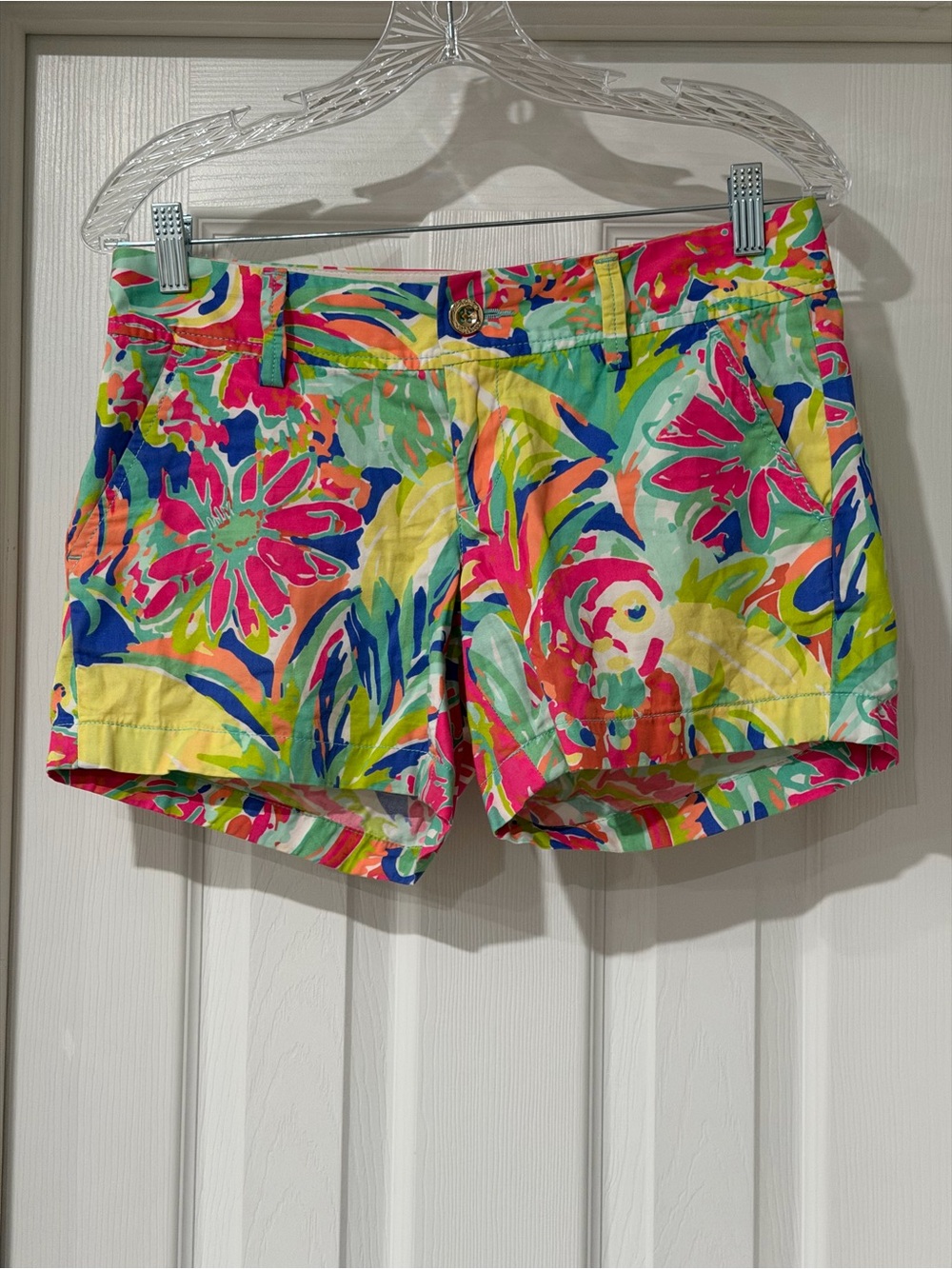 Callahan Multicolor Floral Print Jean Shorts